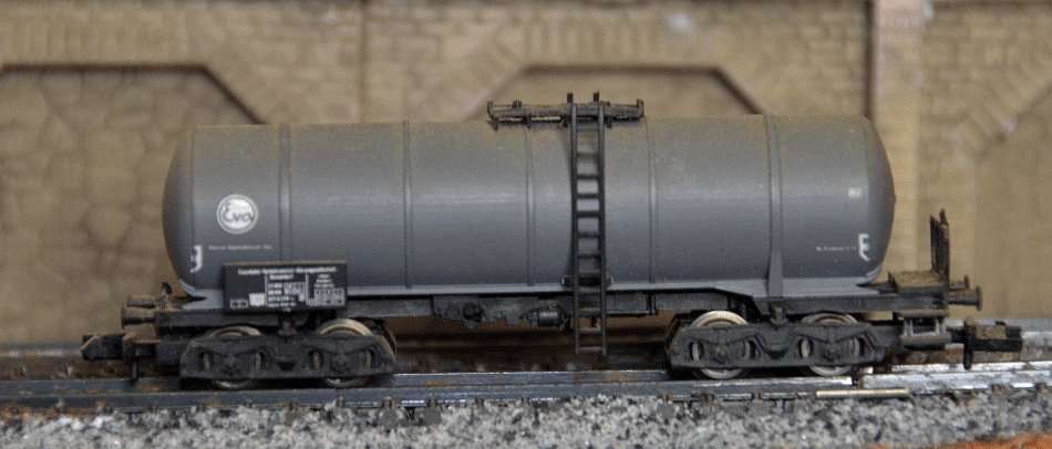 Convolut of various oil wagons