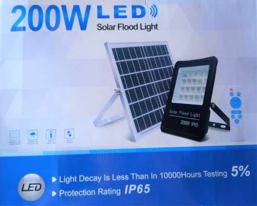 200w white SOLAR FLOOD LIGHT