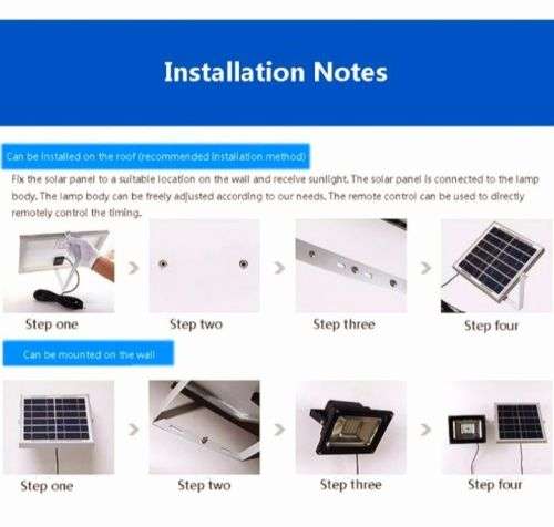 SOLAR LIGHT -60W LED LIGHT  WITH REMOTE