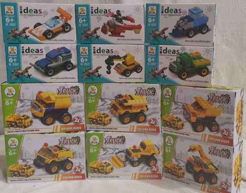 TOY BUILDING BLOCKS. CAR AND TRUCK  COMBO SETS