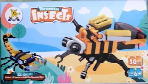 TOY BUILDING BLOCKS. 12 IN 1 INSECTS