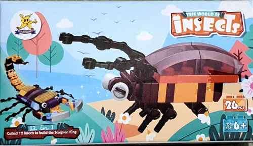 TOY BUILDING BLOCKS. 12 IN 1 INSECTS