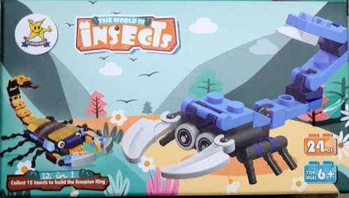TOY BUILDING BLOCKS. 12 IN 1 INSECTS