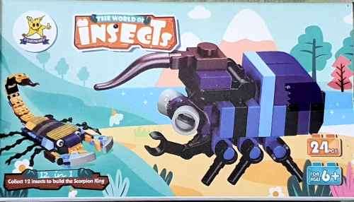 TOY BUILDING BLOCKS. 12 IN 1 INSECTS