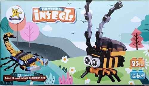 TOY BUILDING BLOCKS. 12 IN 1 INSECTS
