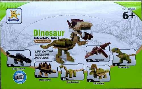 TOY BUILDING BLOCKS.,  DINOSAUR  SET