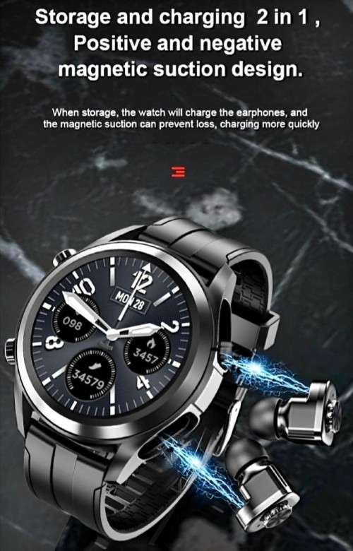 SMARTWATCH with EARPODS 2in1