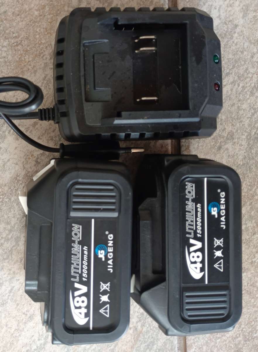 48V Lithium-Ion 4-in-1 Cordless Brushless Drill & Angle Grinder Tools Set