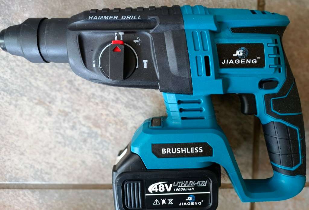 48V Lithium-Ion 4-in-1 Cordless Brushless Drill & Angle Grinder Tools Set