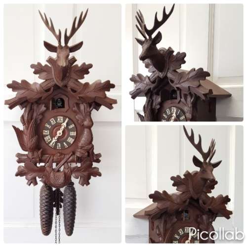 Schatz Germany Wood 8 Day Cuckoo Clock