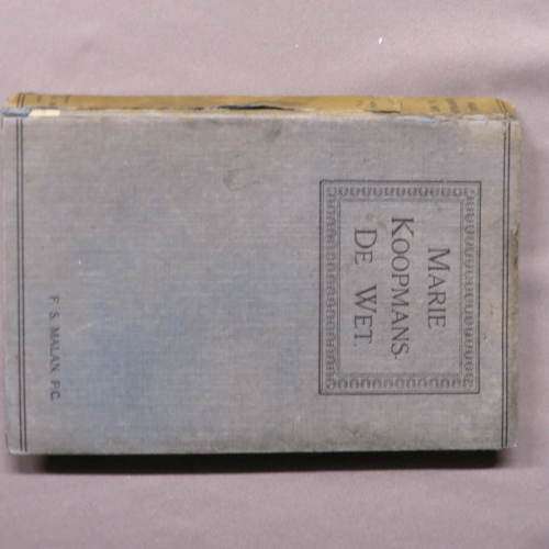 Marie Koopmans De Wet - F S Malan,