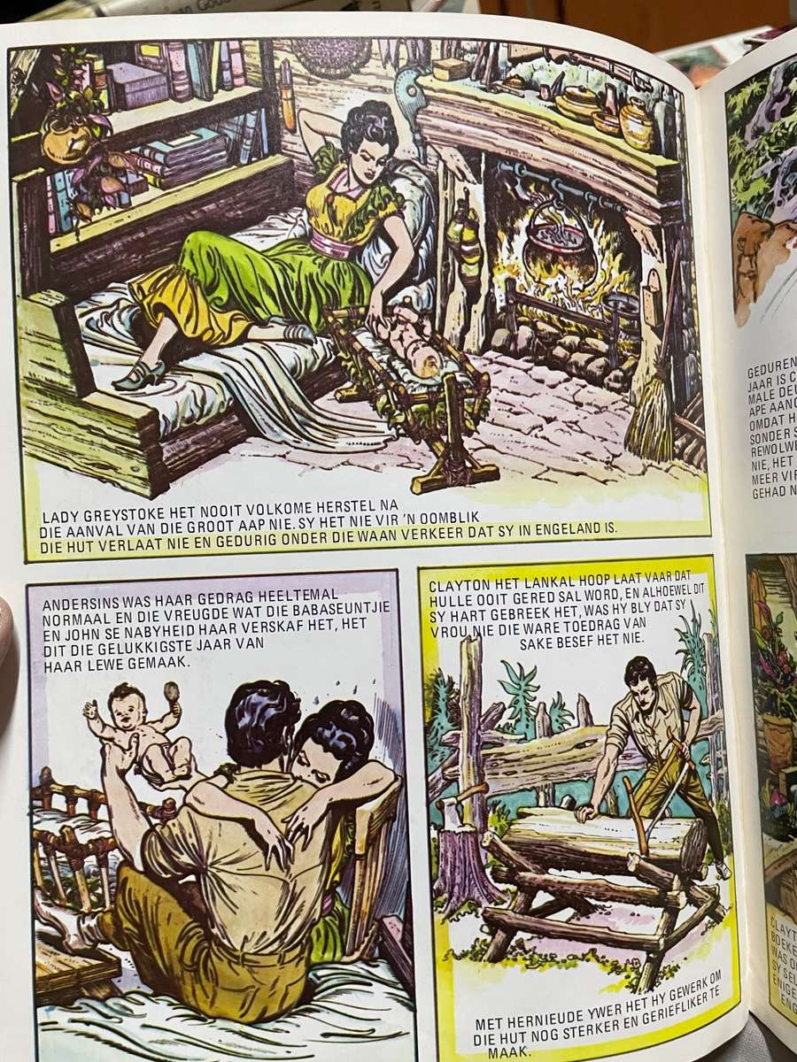 Tarzan Van Die Ape, Afrikaanse Uitgawe, met tekeninge vanHogarth, Burne (E R Burroughs). Baie skaars