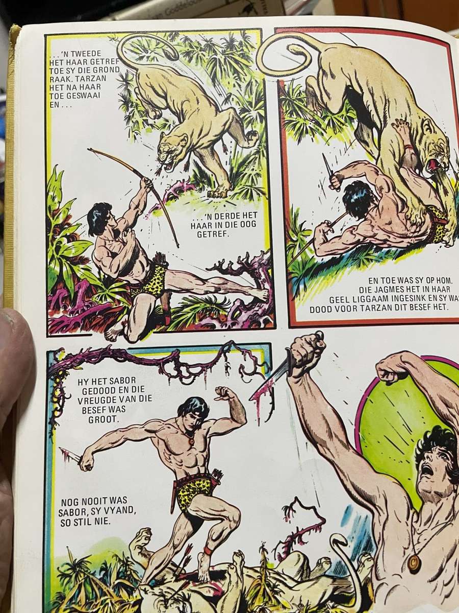 Tarzan Van Die Ape, Afrikaanse Uitgawe, met tekeninge vanHogarth, Burne (E R Burroughs). Baie skaars