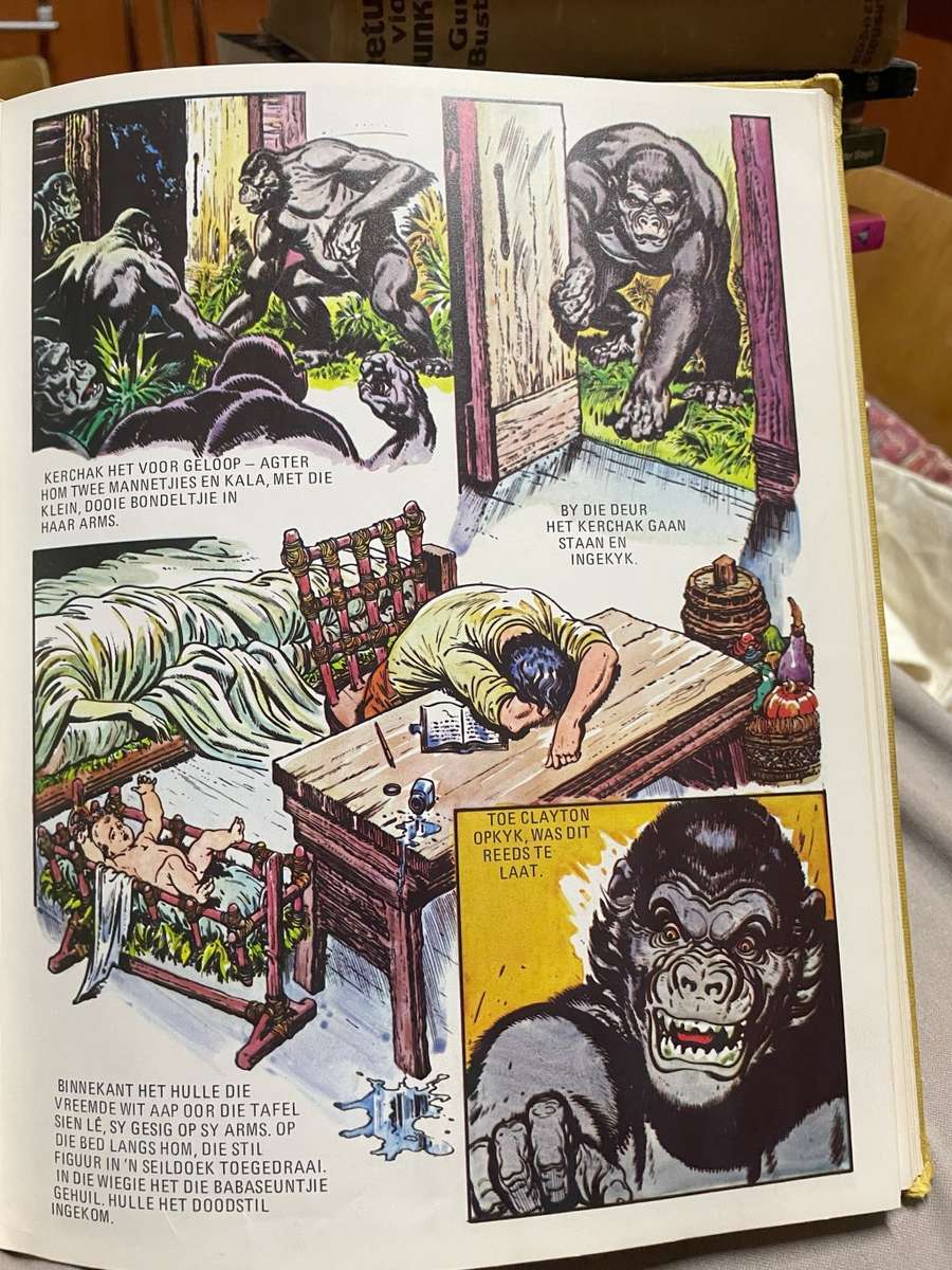 Tarzan Van Die Ape, Afrikaanse Uitgawe, met tekeninge vanHogarth, Burne (E R Burroughs). Baie skaars