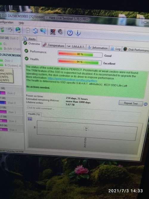 SSD DRIVES USED(barracuda, Samsung)