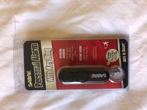 Black Sabre personal alarm key ring
