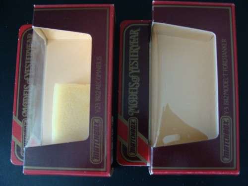 Empty boxes for Matchbox yesteryears.