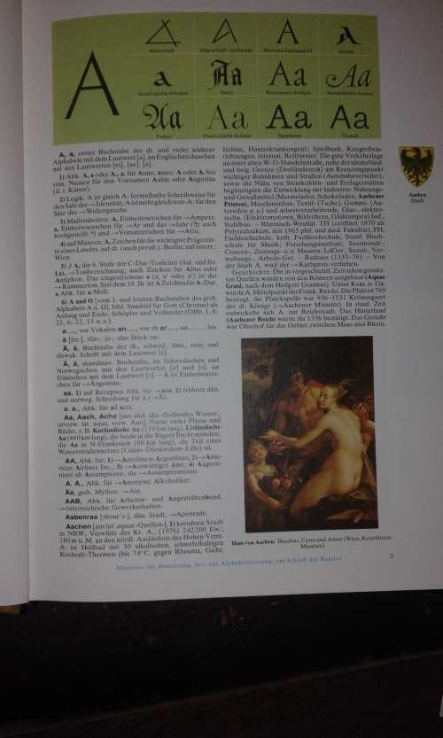 Set of fourteen Leather Bound German Encyclopedias