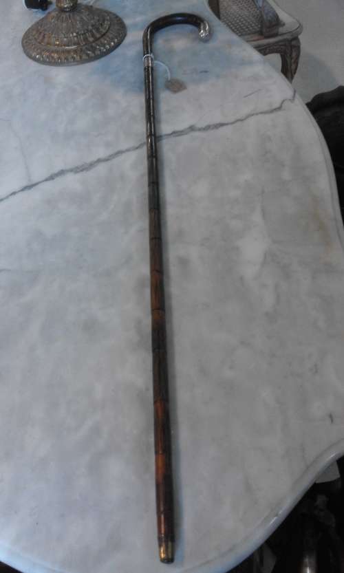 Silver Hallmarked  Cane Walking Stick