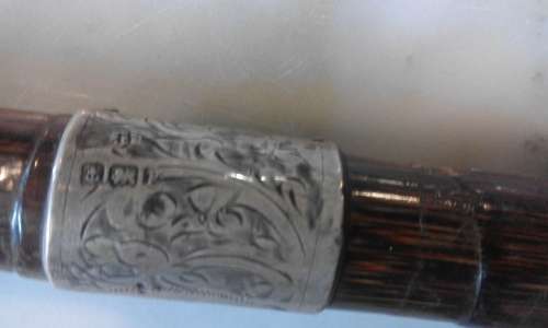 Silver Hallmarked  Cane Walking Stick