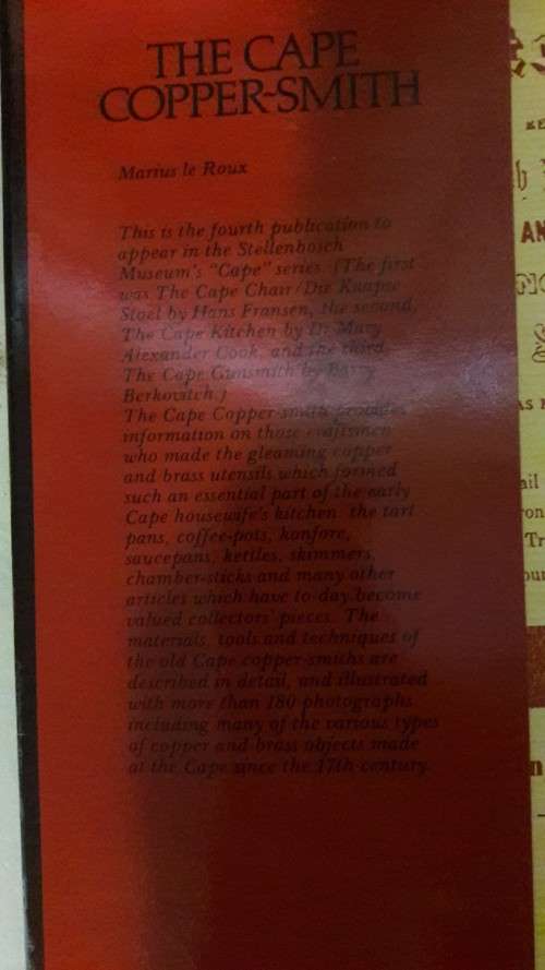 The Cape Copper-Smith Marius Le Roux 1982