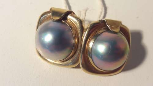 Gold 9ct  Pearl Earrings