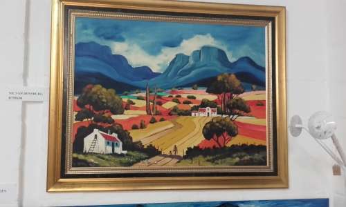 Nic Van Rensburg Original Oil  in Frame