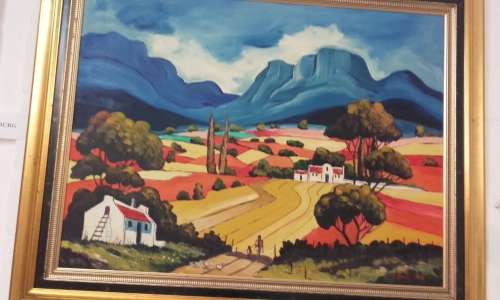 Nic Van Rensburg Original Oil  in Frame