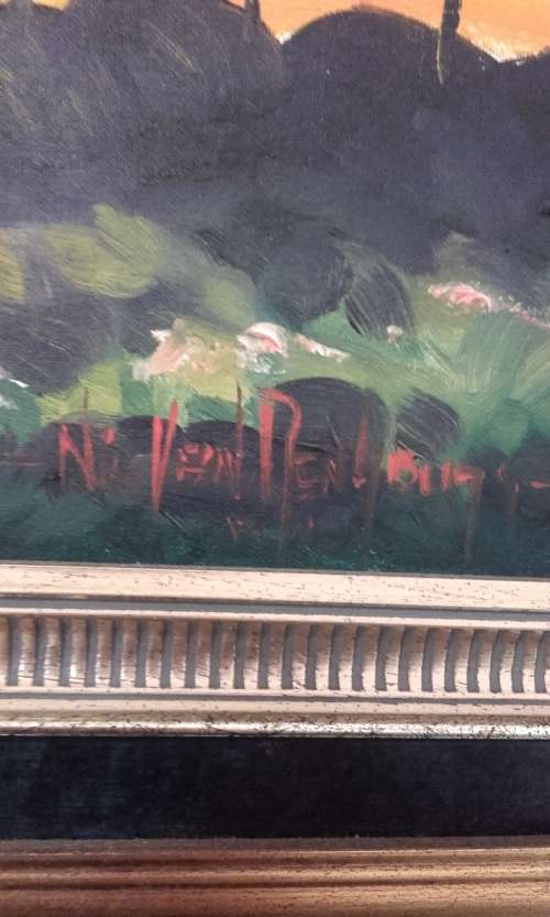 Nic Van Rensburg Original Oil  in Frame