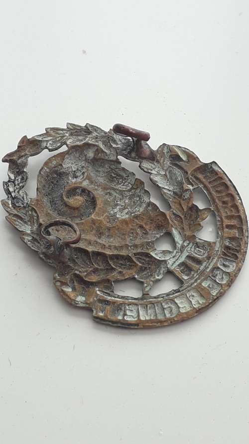 Die Middellandse Regiment - Cap Badge worn 1935 - 1954 - Unit fought at El Alamein. WW2