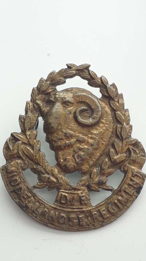 Die Middellandse Regiment - Cap Badge worn 1935 - 1954 - Unit fought at El Alamein. WW2