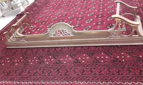 Brass Fireplace Fender Gable Style Front
