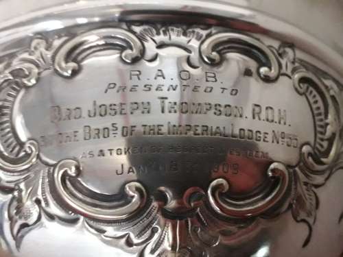 Silver Plated Rose Bowl Trophy