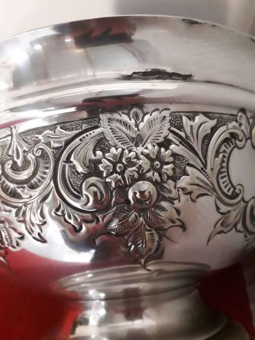 Silver Plated Rose Bowl Trophy
