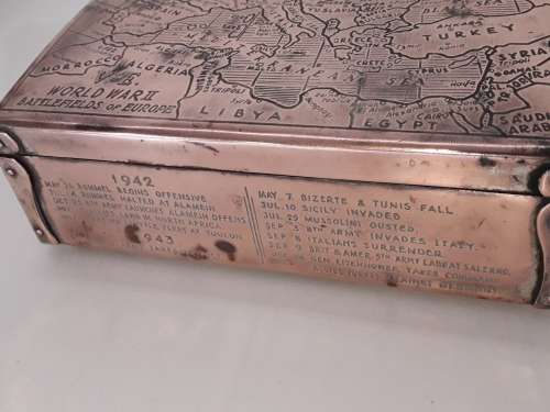 WW2 Battlefields of Europe Copper Box