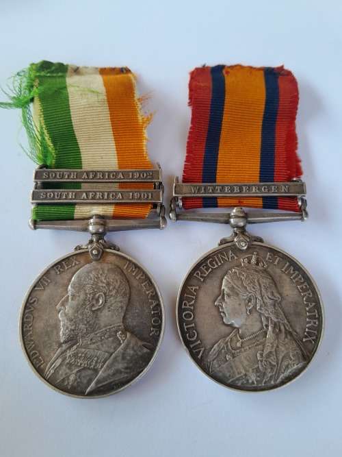 Boer War QSA Medals Awarded To: Guide A C Gibbins F.I.D