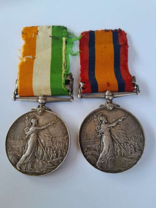 Boer War QSA Medals Awarded To: Guide A C Gibbins F.I.D