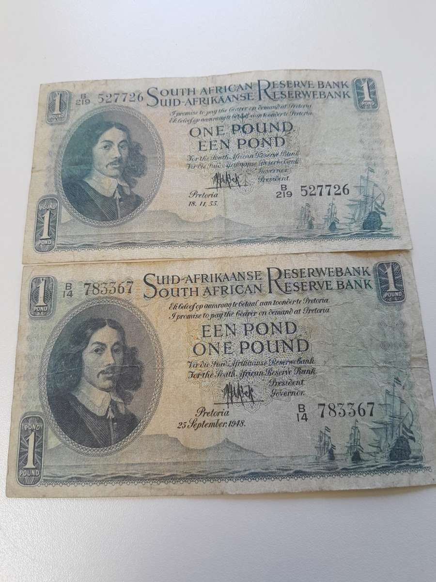 One Pound Notes 1948 & 1955