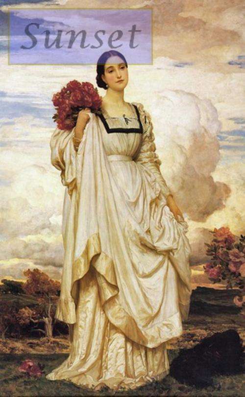 Prints for Silk Ribbon Embroidery - Sunset - A3