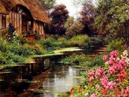 Silk Ribbon Embroidery Prints- Country Rivers 509