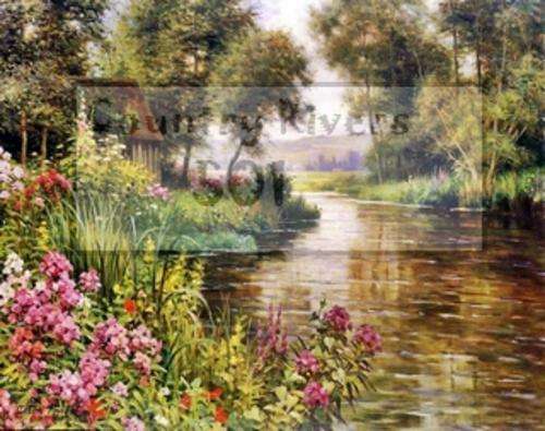 Silk Ribbon Embroidery Prints- Country Rivers 501