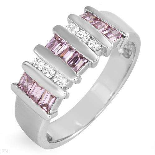 Pleasant New Ring With 1.50ctw Cubic zirconia Made in 925 Sterling silver- Size 8 **R1350** [O13]