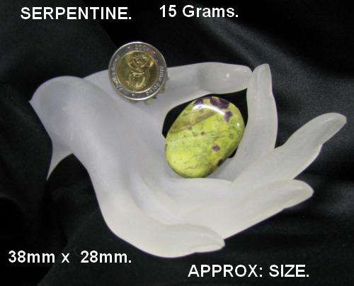 LIZARDITE  WITH RUBY 15 Grams.