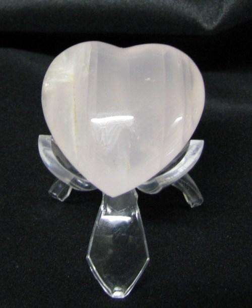 ROSE QUARTZ HEART FROM MADAGASCAR 65 Grams.