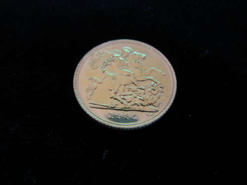 GB GOLD HALF SOVEREIGN 1983