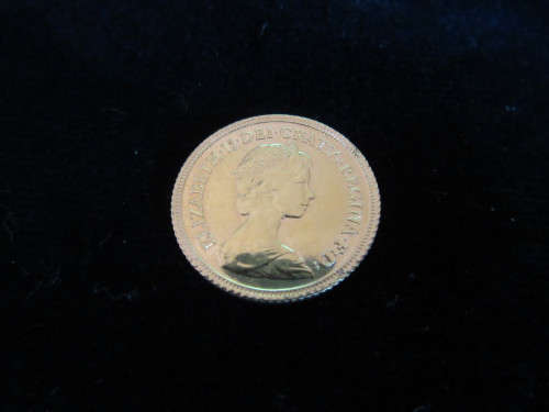 GB GOLD HALF SOVEREIGN 1983