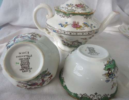 SPODE EDEN -TEAPOT- MILK AND SUGAR tea for 2 pot size