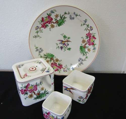 Cunard Steam ship Souvenir items - Mini tea set  - with full provenance stamps ( Nautical History)