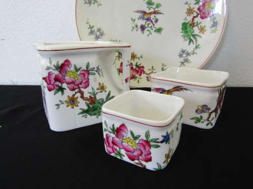 Cunard Steam ship Souvenir items - Mini tea set  - with full provenance stamps ( Nautical History)