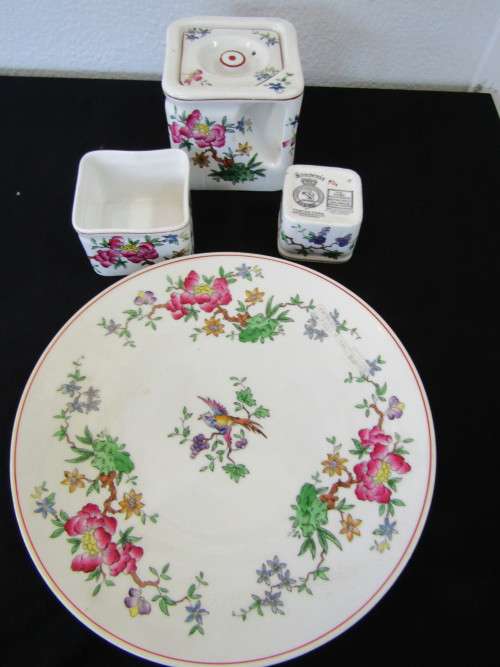 Cunard Steam ship Souvenir items - Mini tea set  - with full provenance stamps ( Nautical History)